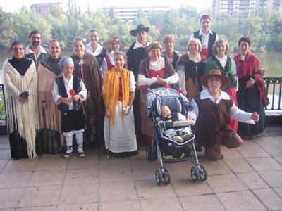 Los integrantes de la representaci�n masina en Zaragoza.