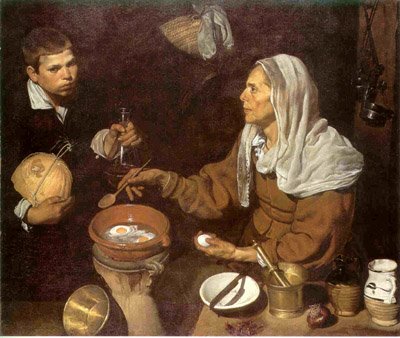 VEL�ZQUEZ, Vieja friendo huevos