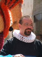 Eduardo Siles en su papel de Cervantes.