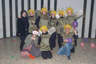 Disfraz de abejas mayas, premiado.